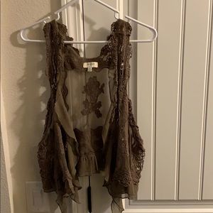 Umgee boutique lace vest